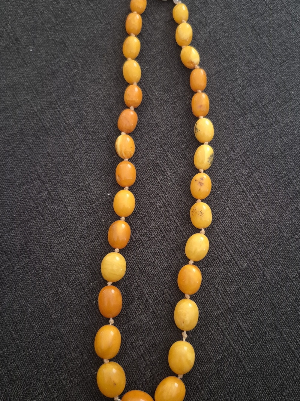 Handcrafted Golden Amber Bead Necklace - Women Jewelry